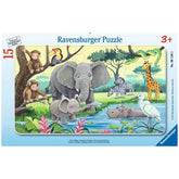 Ravensburger - Animaux d'Afrique - 15 Pièces - Puzzles